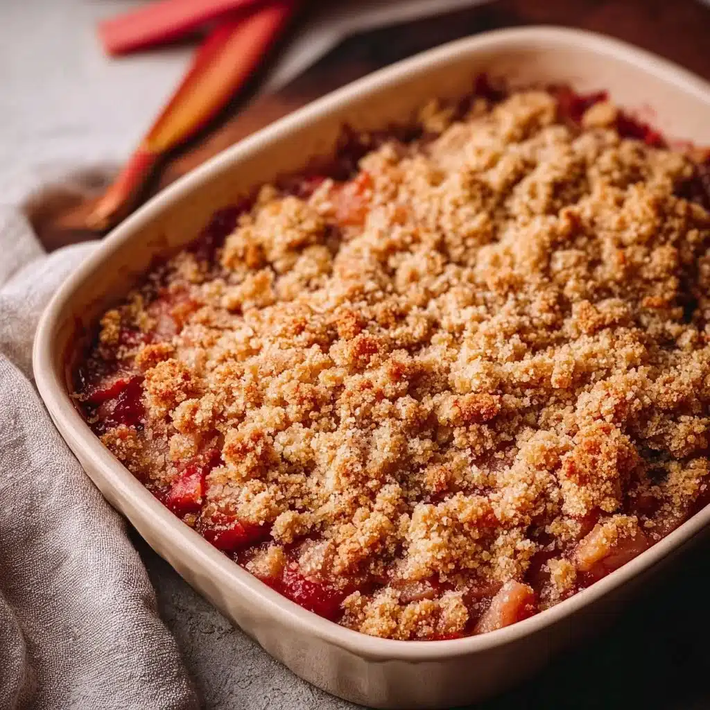 Tasty Keto Rhubarb Crisp