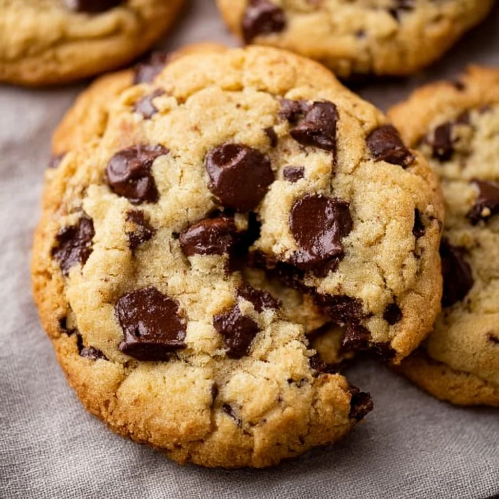 Ultra Thick Bakery-Style Chocolate Chip Cookies Feature Golden Brown Edges with …