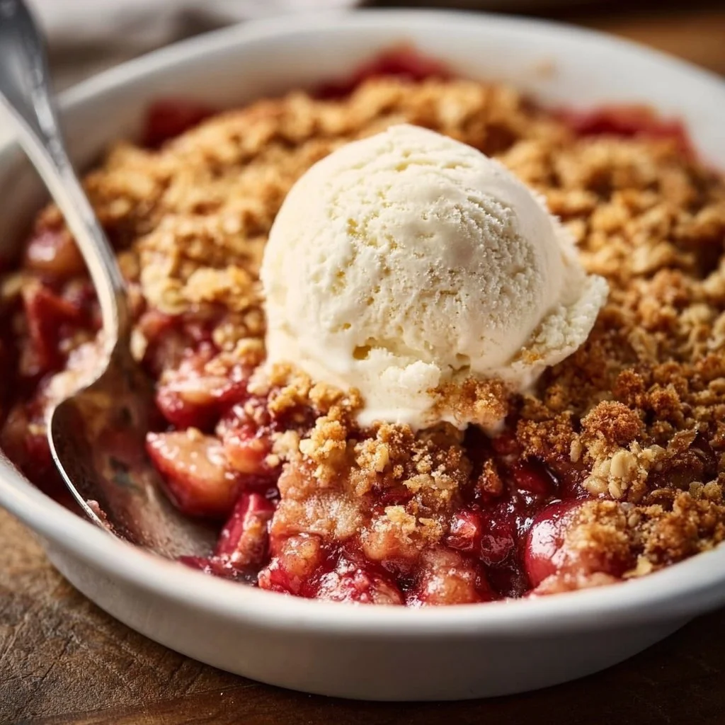 Vegan Rhubarb Crisp