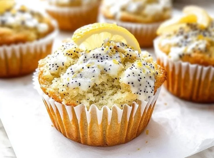 Zesty Lemon Poppyseed Muffins