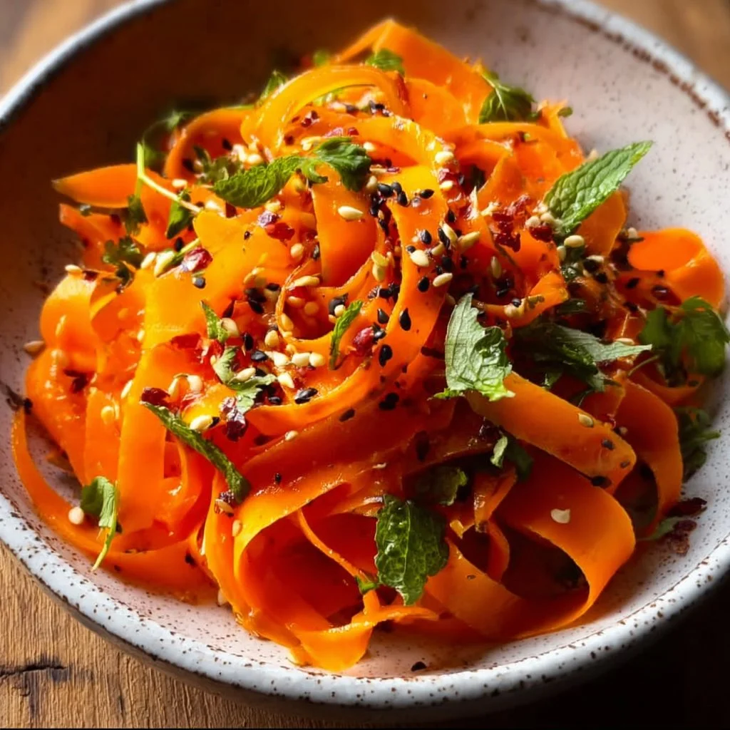 Asian Carrot Ribbon Salad: A Vibrant Vegan Delight for You
