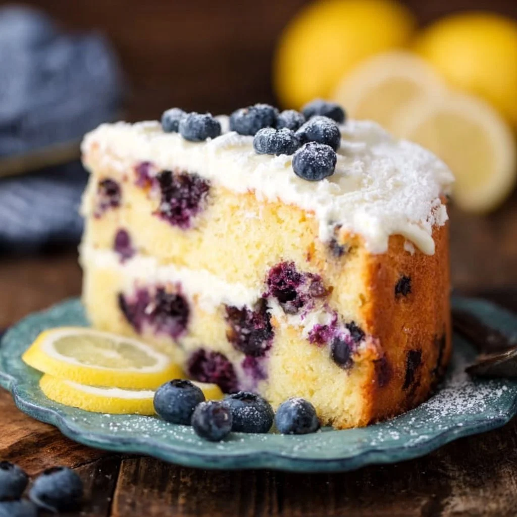 Best Lemon Blueberry Cake