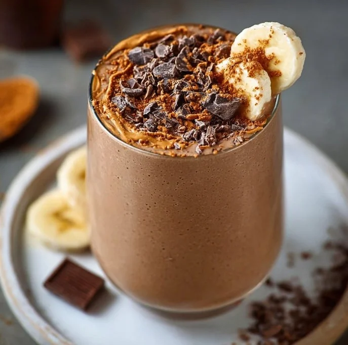 Chocolate Peanut Butter Protein Smoothie