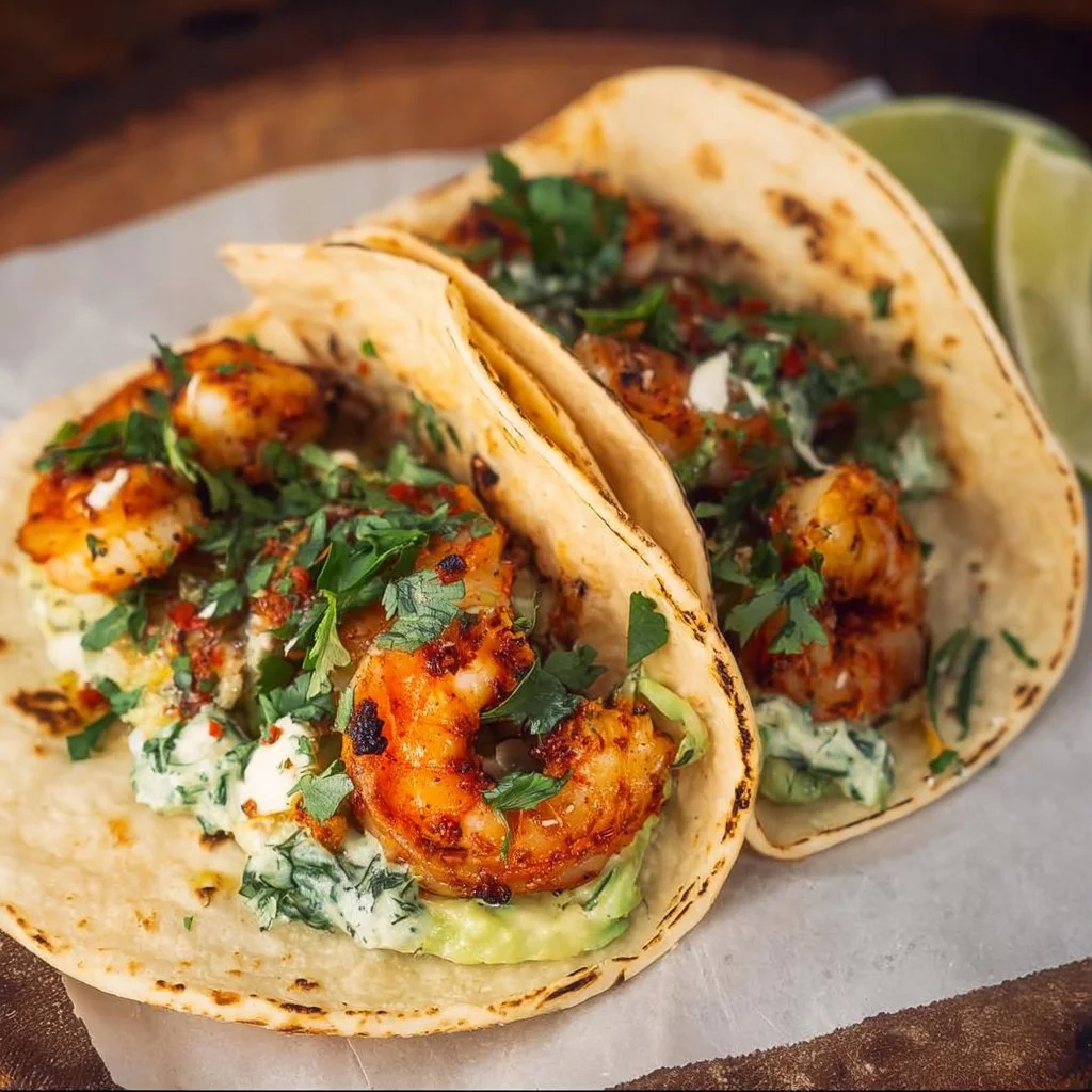 Cilantro Lime Shrimp Tacos