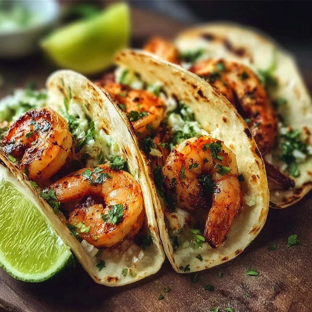 Cilantro Lime Shrimp Tacos