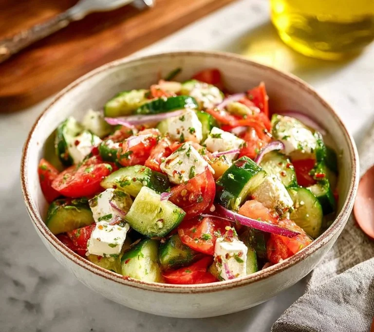 Cucumber Tomato Feta Salad