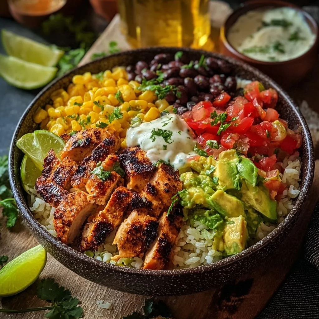 Grilled Chicken Burrito Bowls