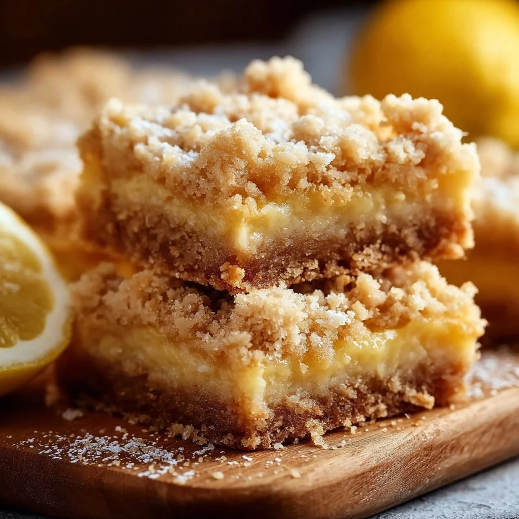 Indulgent Lemon Crumb Bars