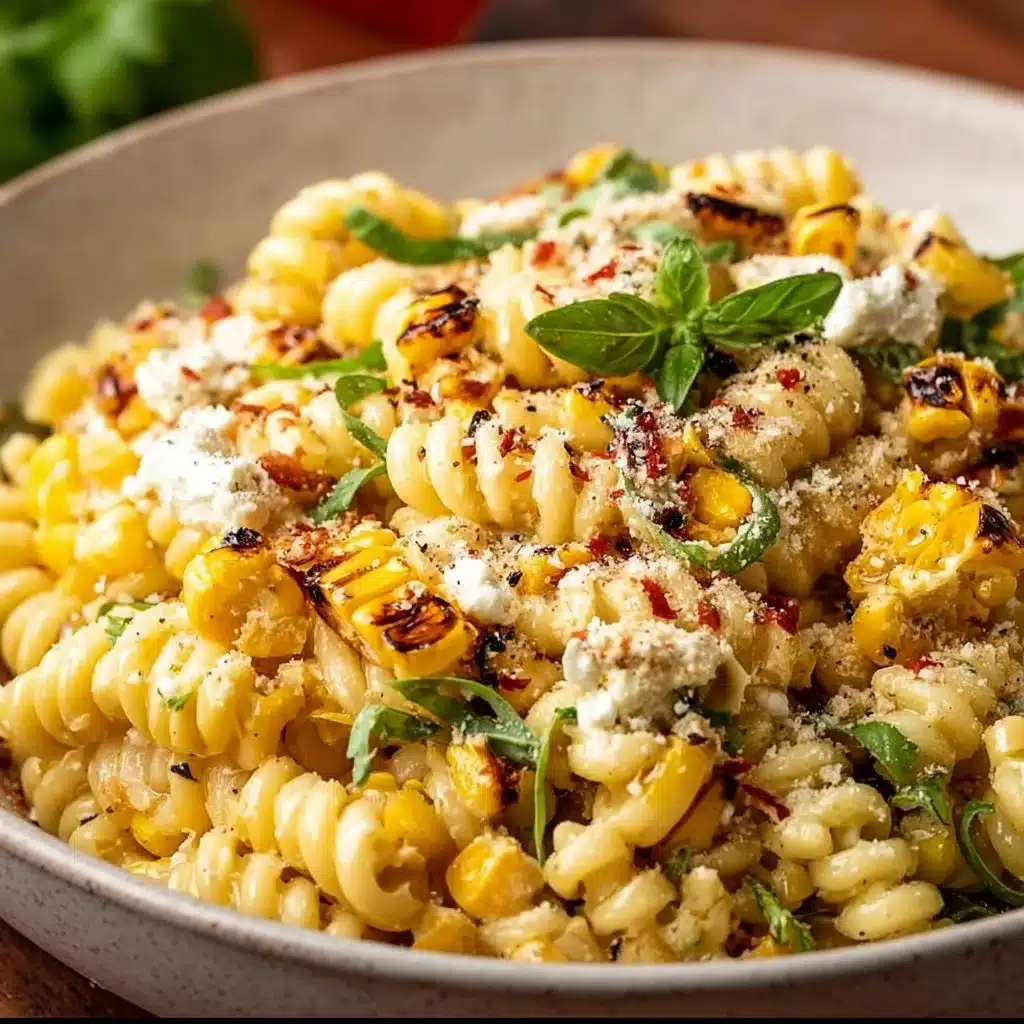 Juicy Street Corn Pasta Salad