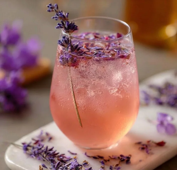Lavender Rose Moon Mocktail