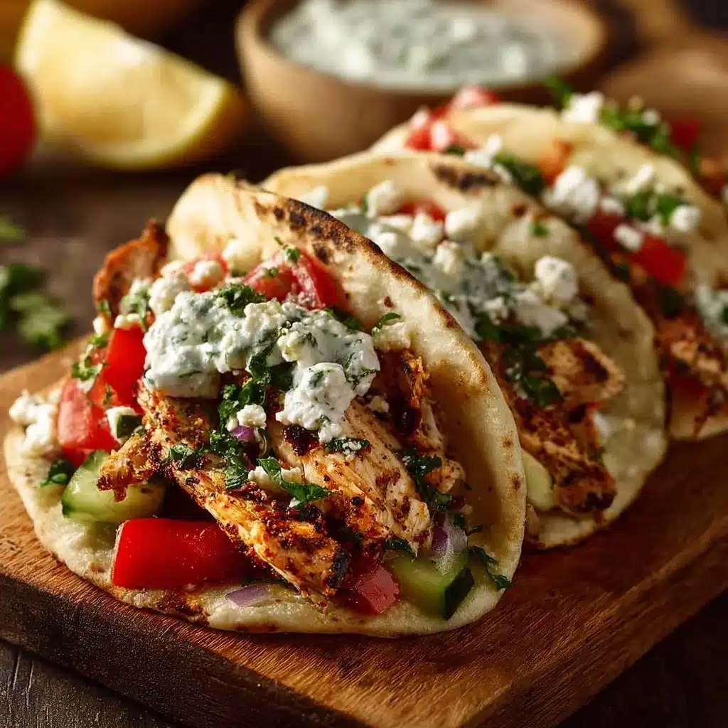 Quick Mediterranean Chicken Tacos