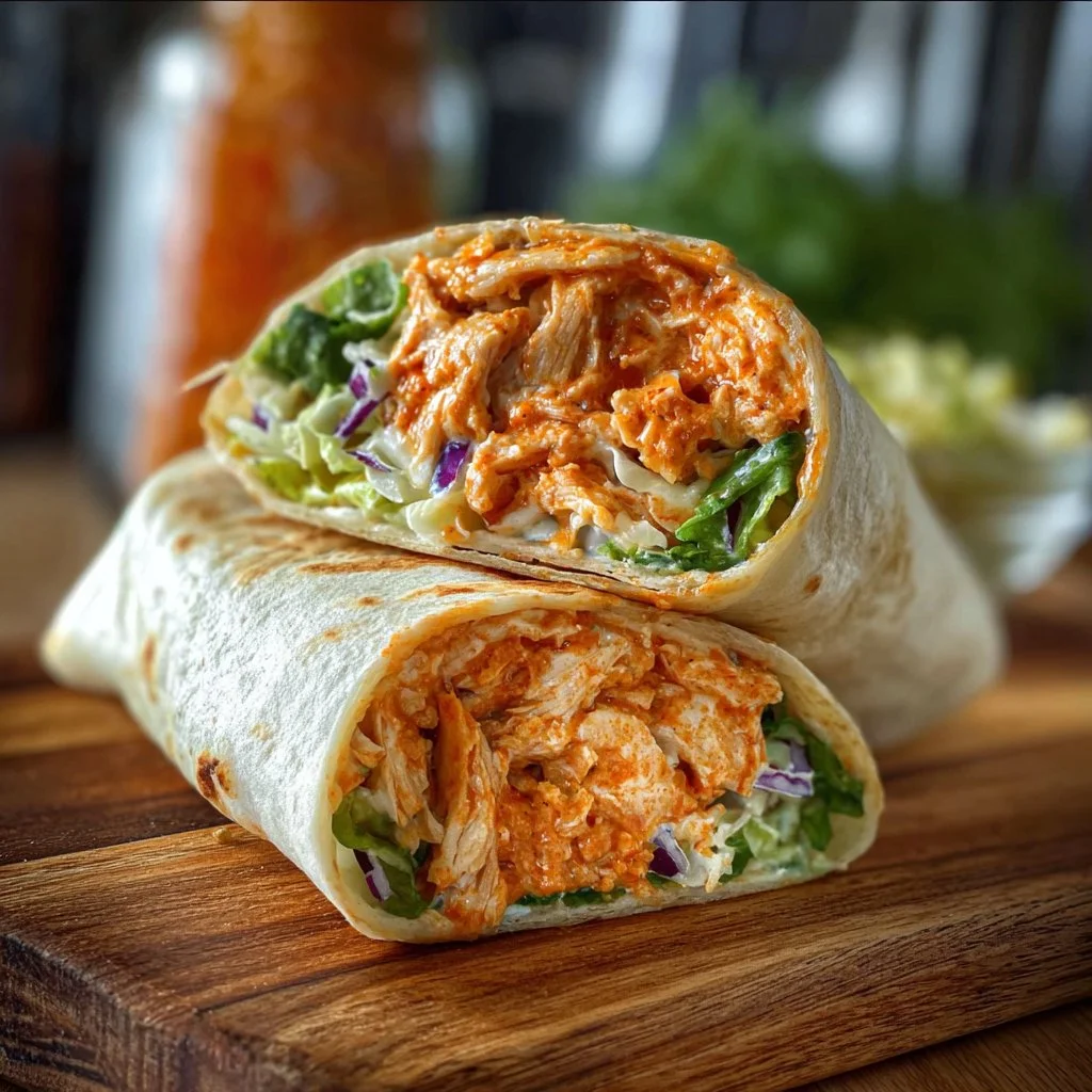 Spicy Buffalo Chicken Wraps for Two