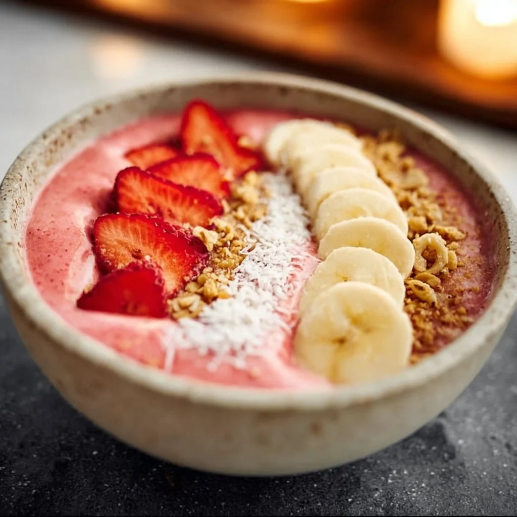 Strawberry Banana Smoothie Bowl