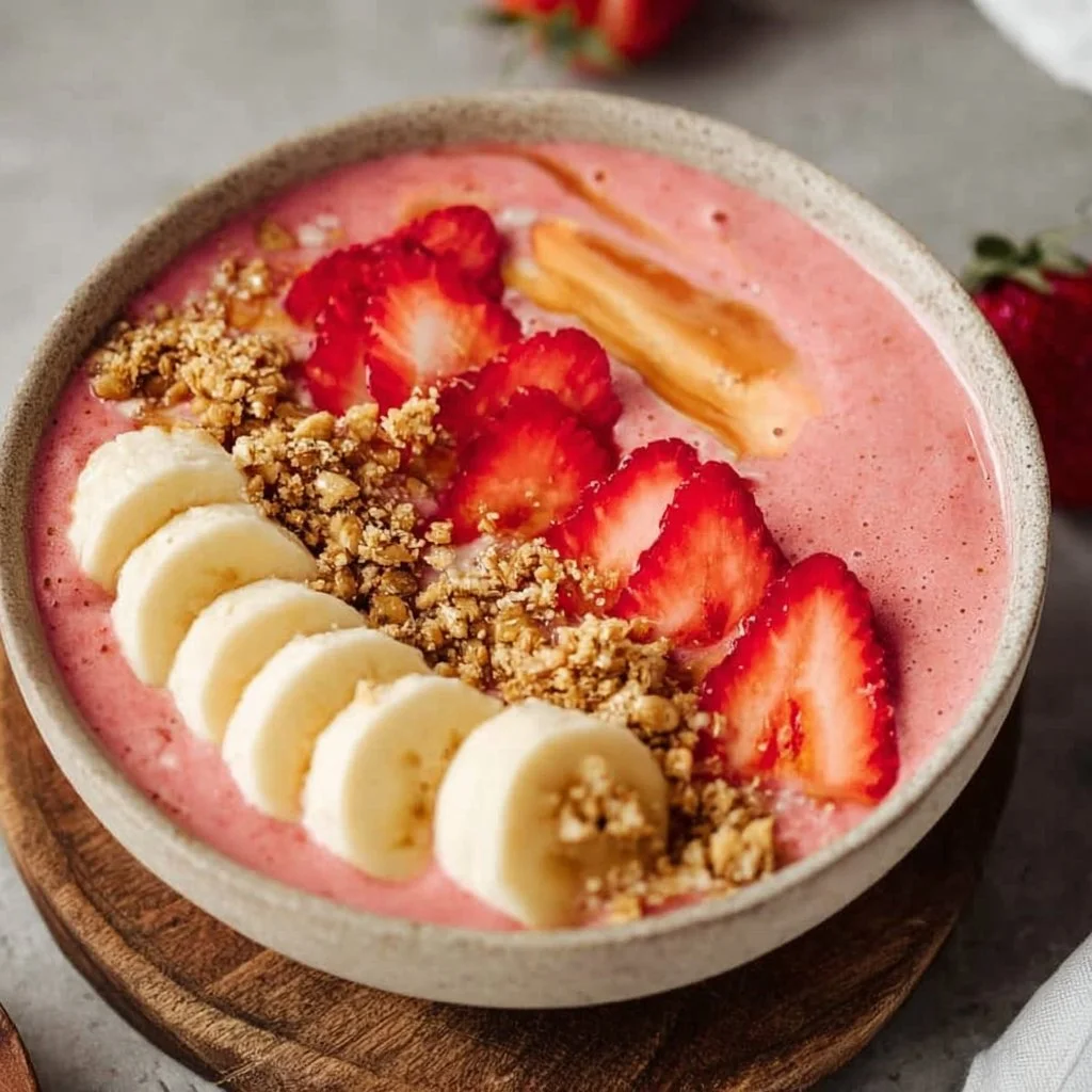 Strawberry Banana Smoothie Bowl