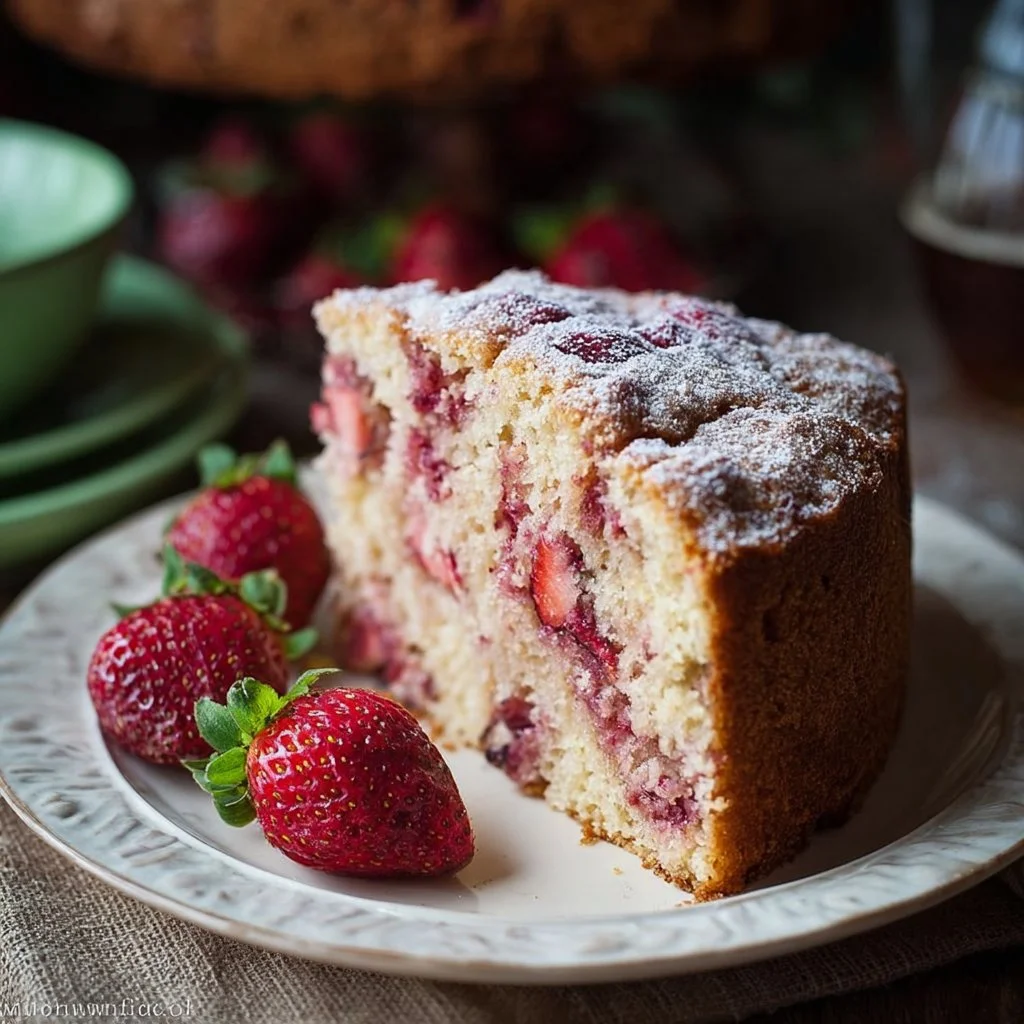 Strawberry Cake from Scratch