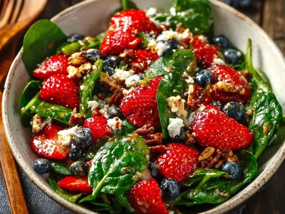 Strawberry Spinach Salad