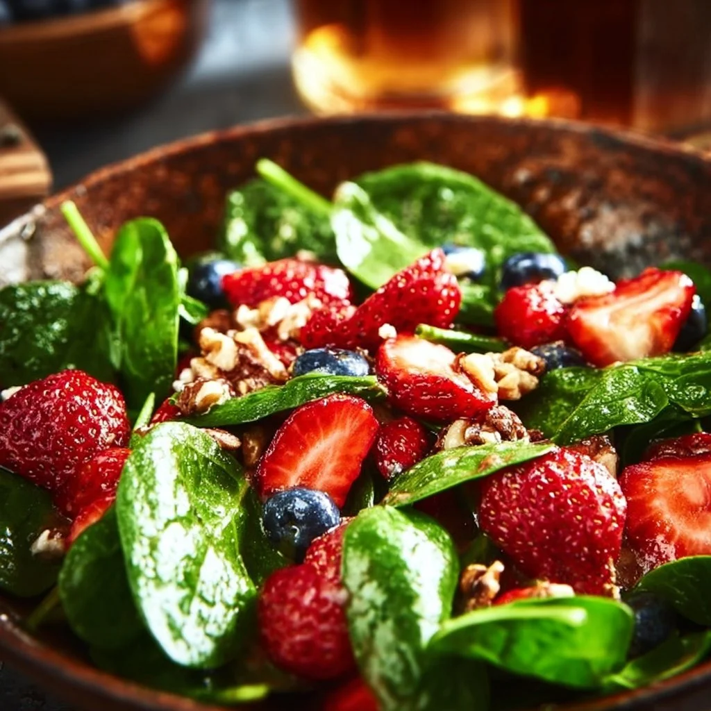 Strawberry Spinach Salad