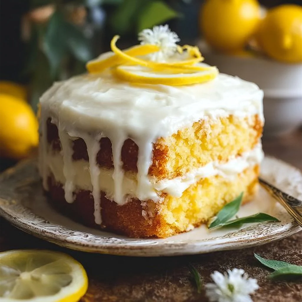 Sunny Lemon Velvet Cake