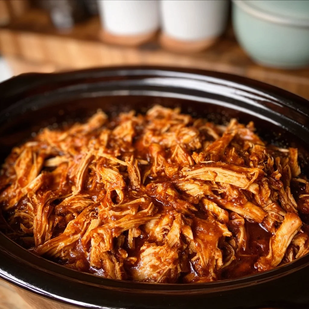 The Best Crockpot BBQ Chicken (Easy Pulled Chicken)