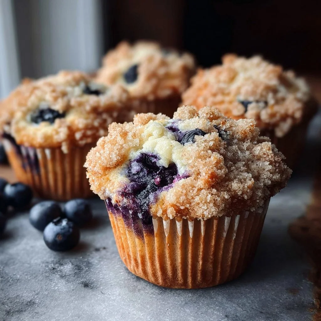 The Ultimate Moist and Fluffy Bakery-Style Blueberry Muffins with Optional Crumb Topping
