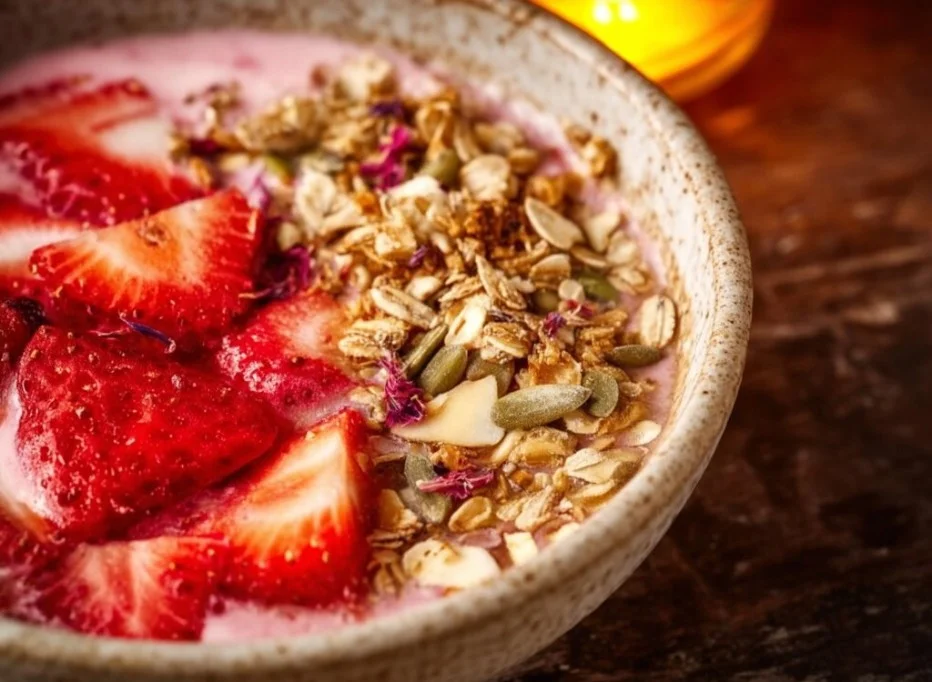 Vegan Strawberry Smoothie Bowl