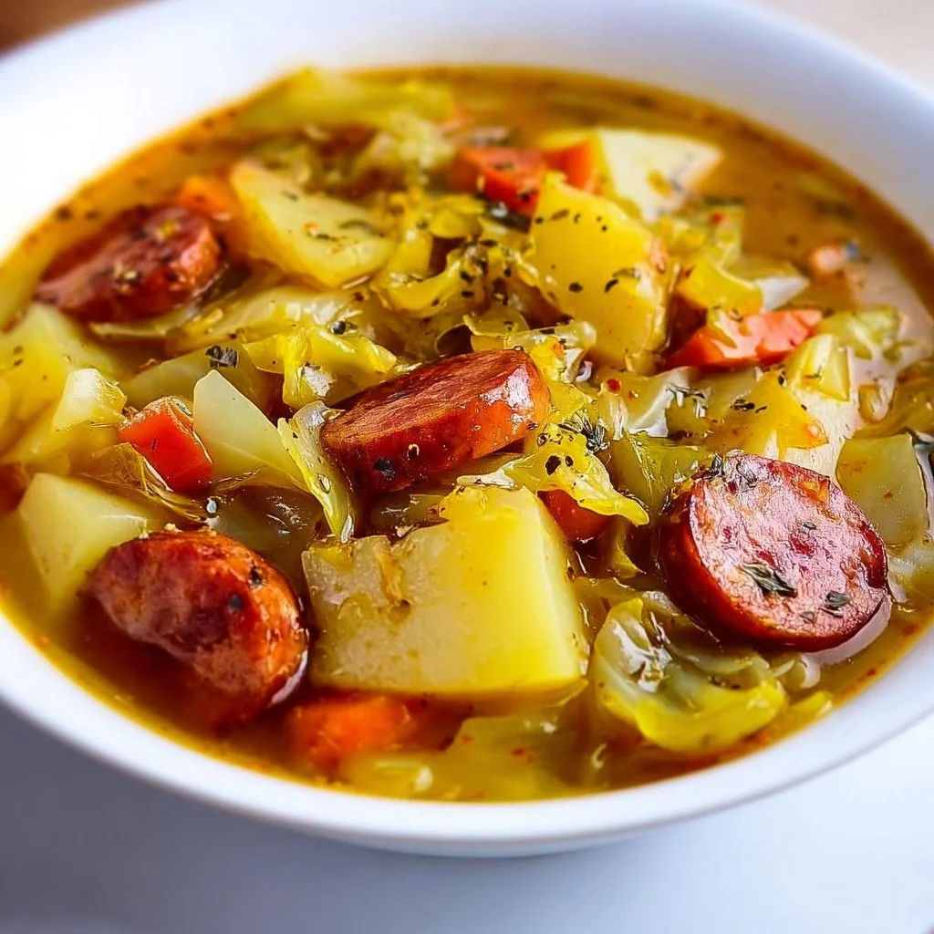 Cabbage, Sausage, and Potato Soup