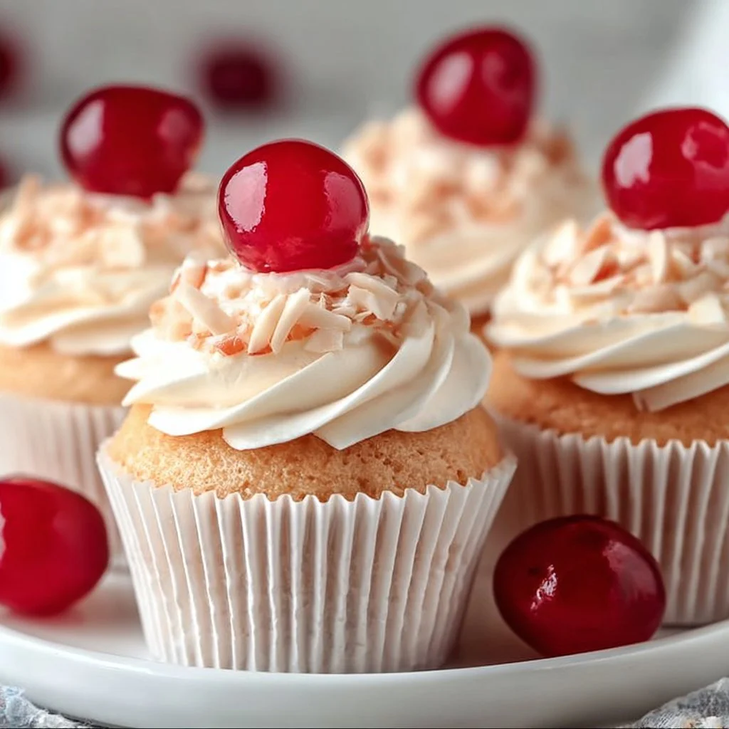 Cherry Almond Cupcakes