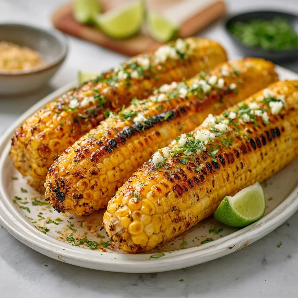 Grilled Corn on the Cob with Chili Lime Butter
