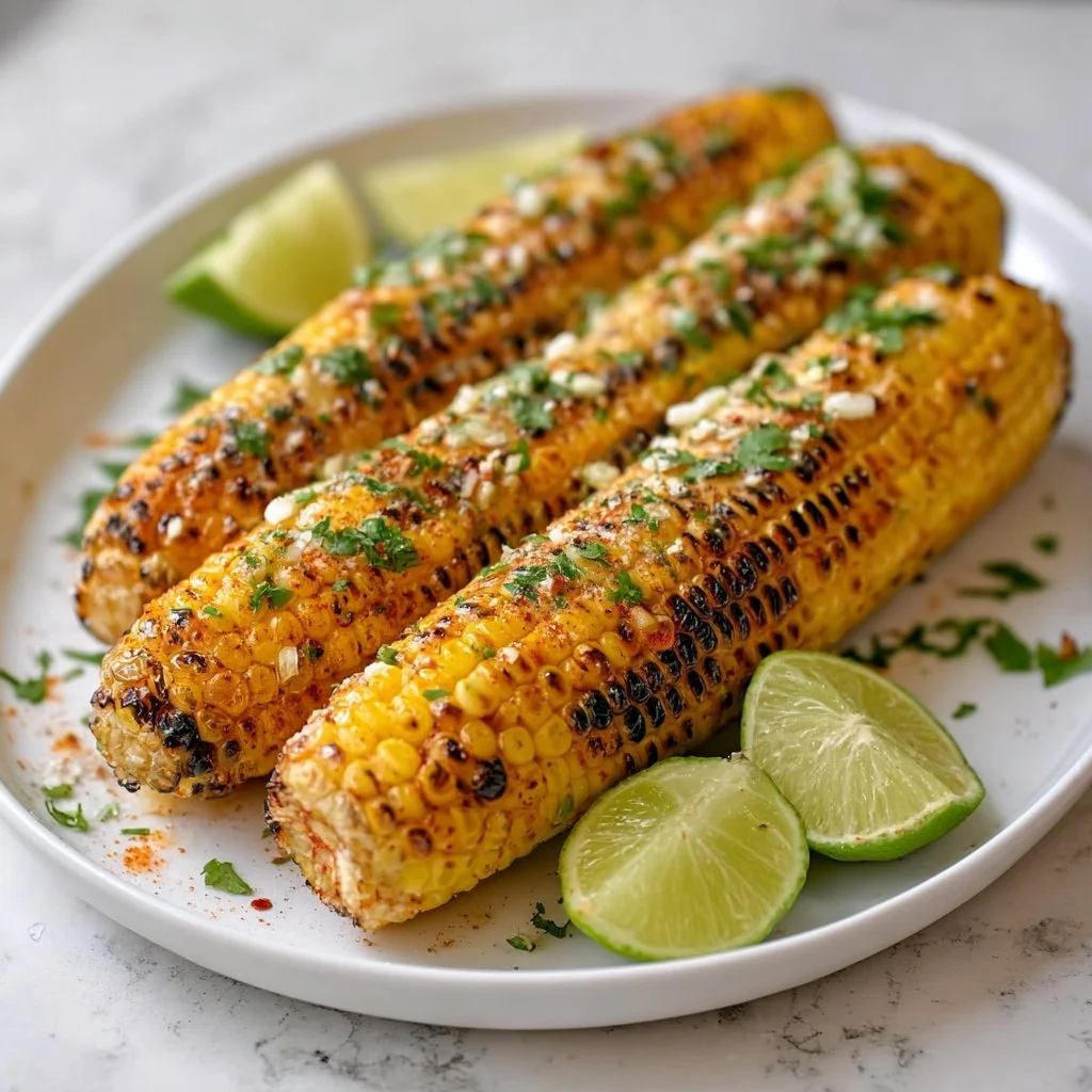 Grilled Corn on the Cob with Chili Lime Butter