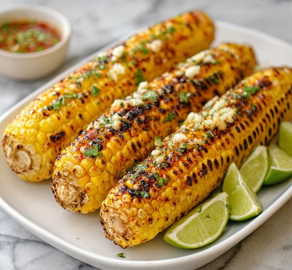 Grilled Corn on the Cob with Chili Lime Butter
