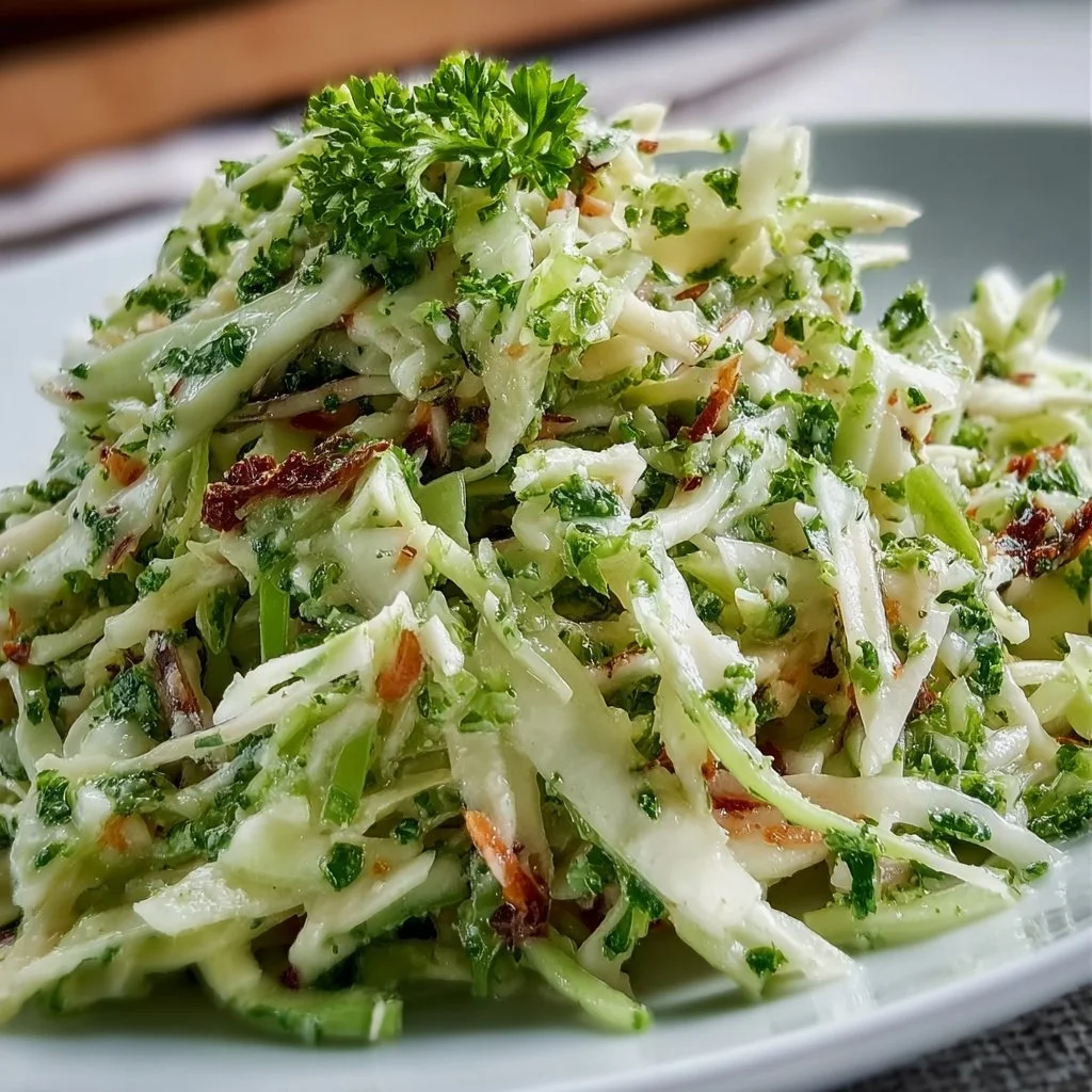 Green Cabbage and Apple Slaw
