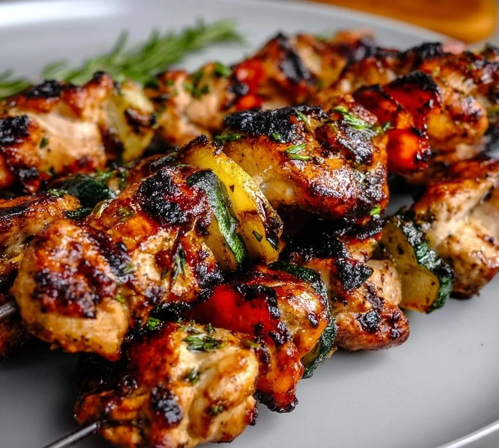 Grilled Chicken Skewers with Go-To Marinade