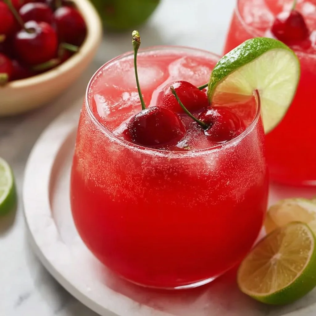 Homemade Cherry Limeade
