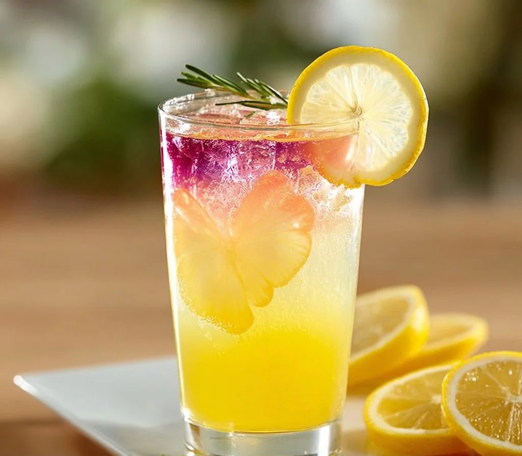 Honey Lemon Butterfly Fizz