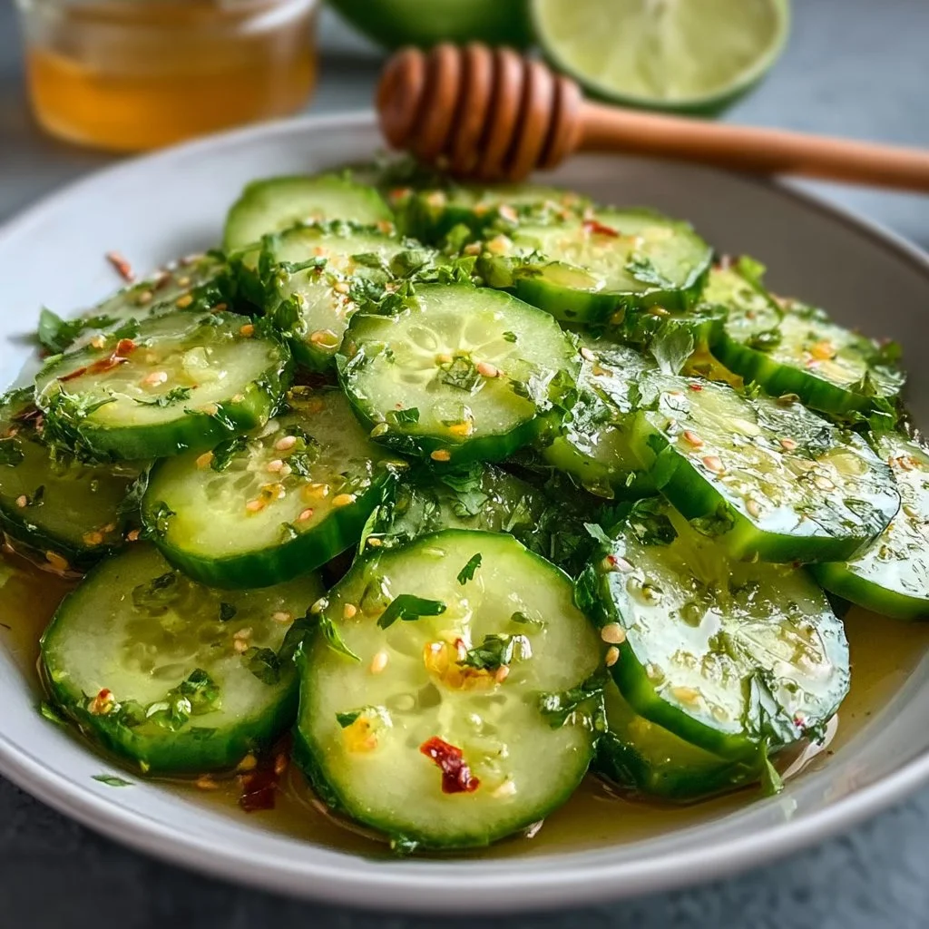 Honey-Lime Cucumber Salad