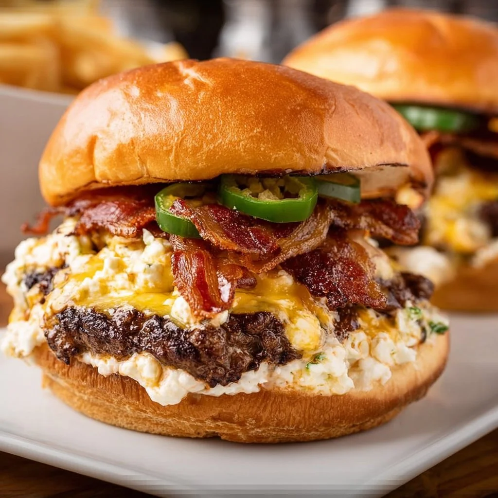 Jalapeño Popper Smash Burgers
