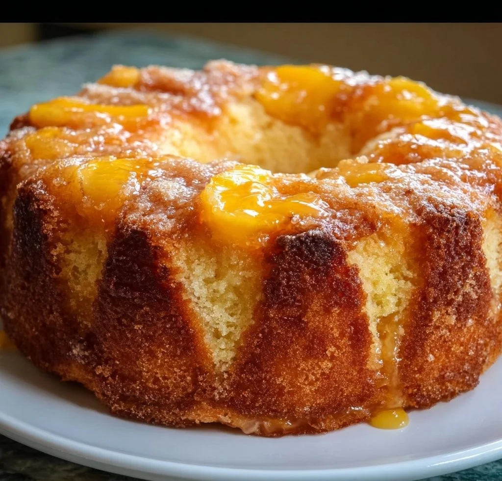 Peach Cobbler Pound Cake