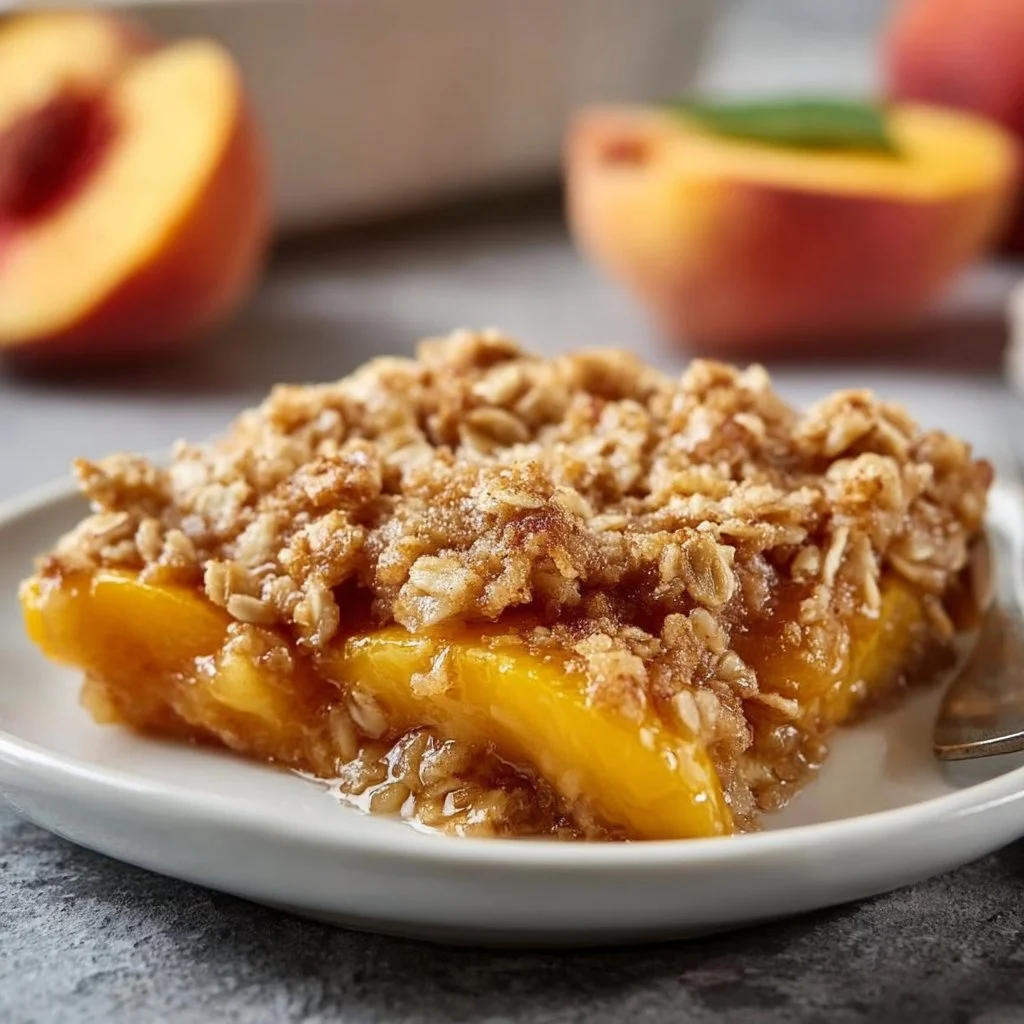 Peach Crisp with Oatmeal