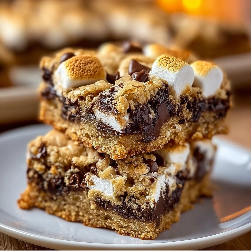 Melt-in-Your-Mouth S'mores Cookie Bars