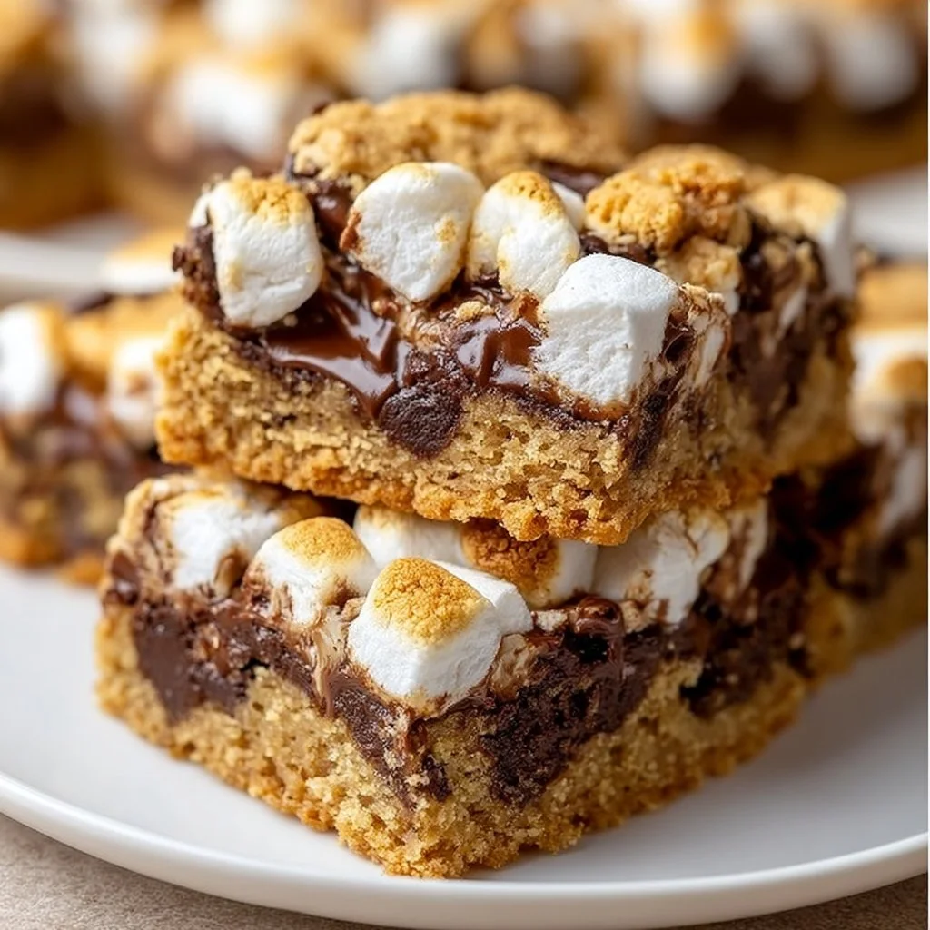 Melt-in-Your-Mouth S'mores Cookie Bars