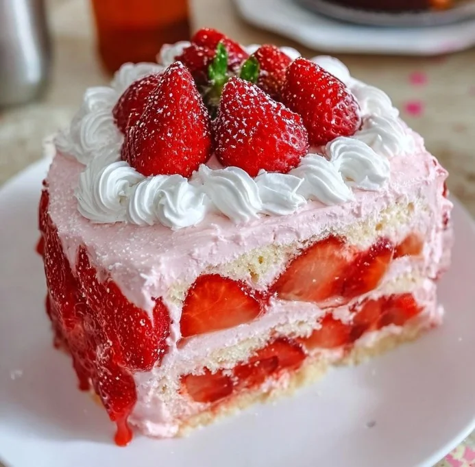 The Best Strawberry Cake Ever