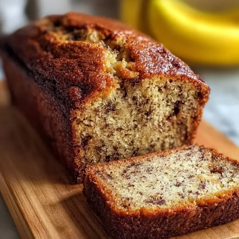 Delicious slice of the world's best banana bread on a wooden table