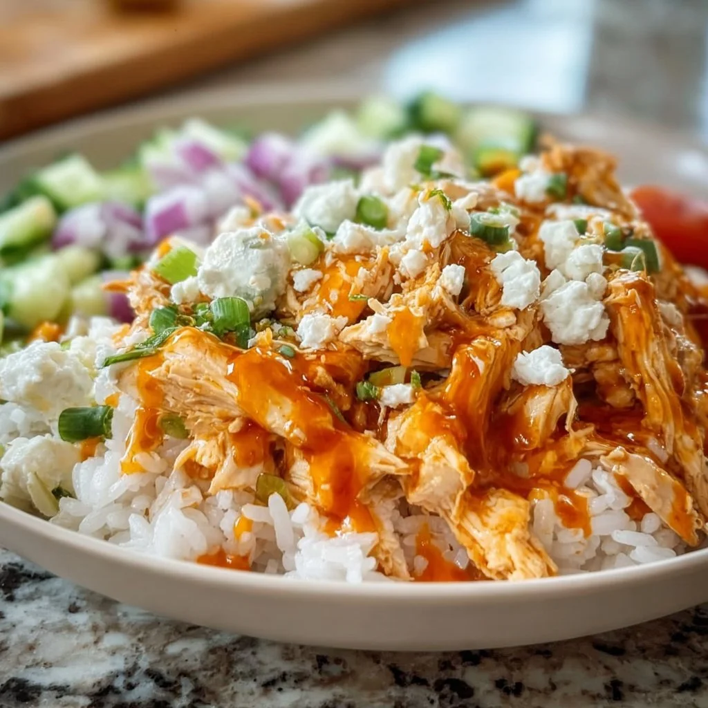 Buffalo Chicken Rice Bowls