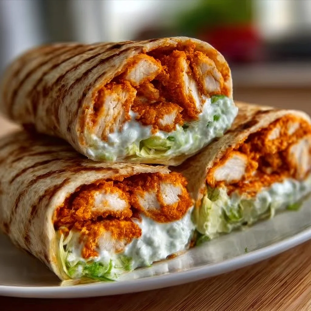 Irresistibly Crispy Buffalo Chicken Wraps