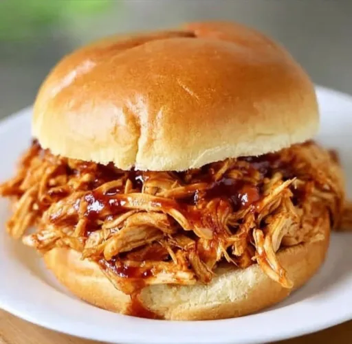 Delicious Crockpot BBQ chicken served with sides