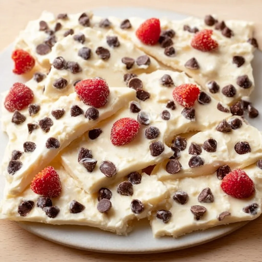 Greek Yogurt Bark with Chocolate Chips