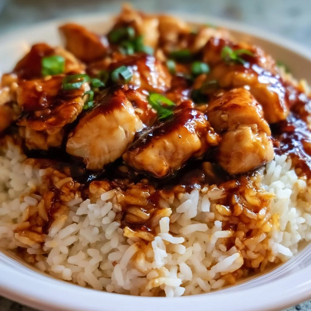 Honey BBQ Chicken Rice Recipe