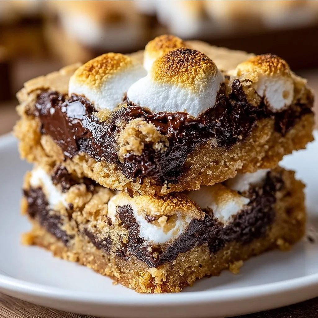 Melt-in-Your-Mouth S'mores Cookie Bars