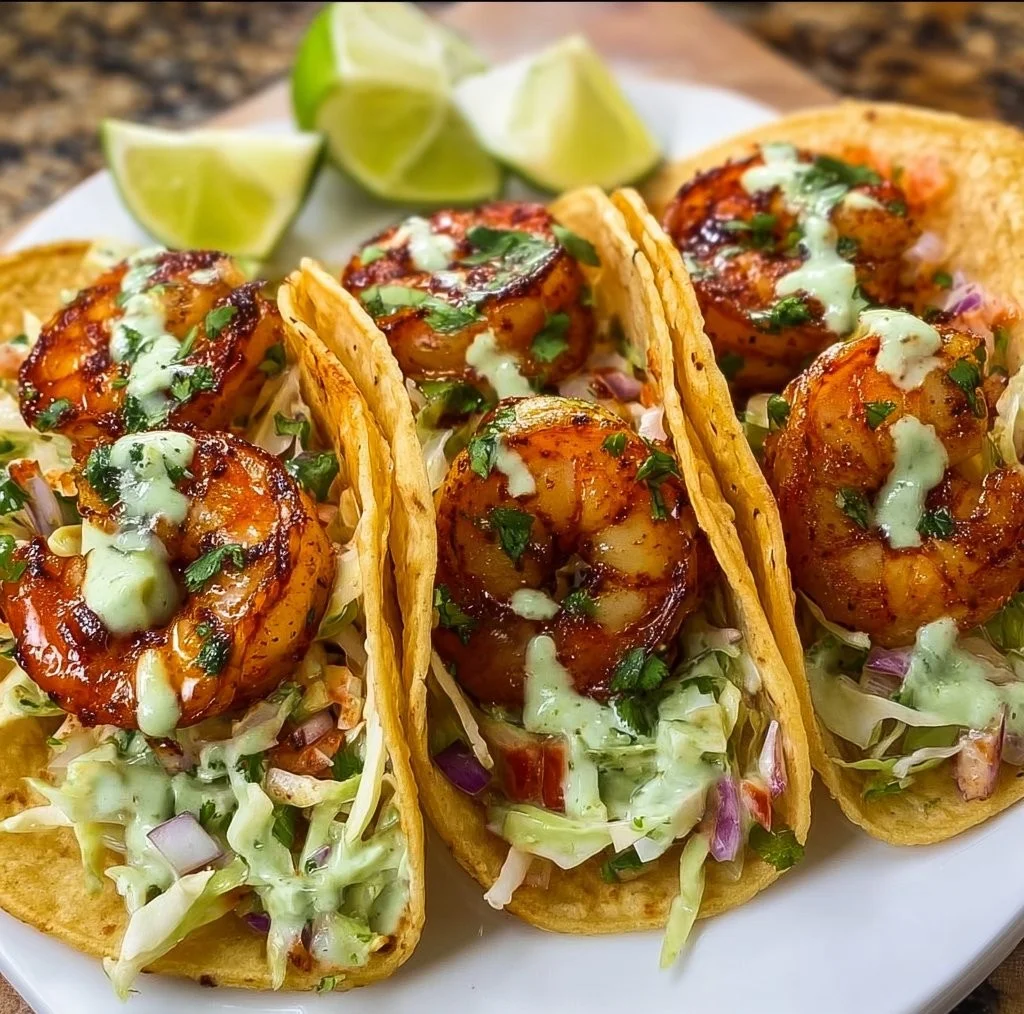 Best Spicy Shrimp Tacos with Cilantro Lime Slaw