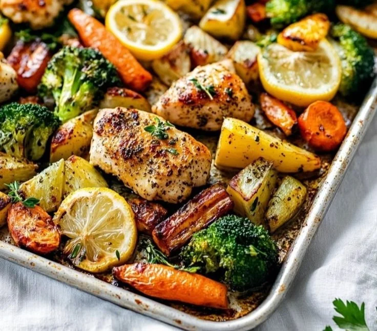 Sheet Pan Lemon Herb Chicken and Vegetables